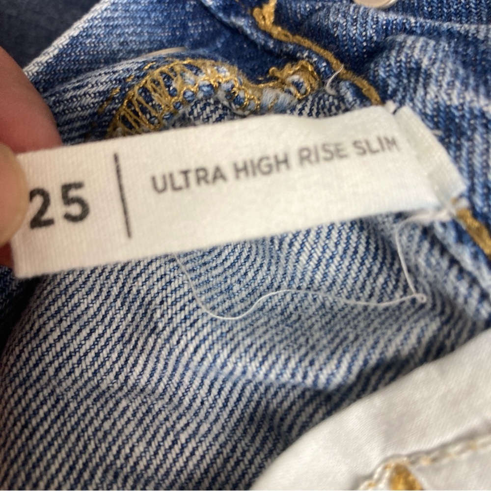 PACSUN Women’s Ultra High Rise Slim Jeans 25 Cotton 5 Buttons - Picture 9 of 16